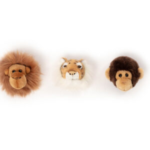Wild and Soft dierenkoppen mini Jungle set van 3