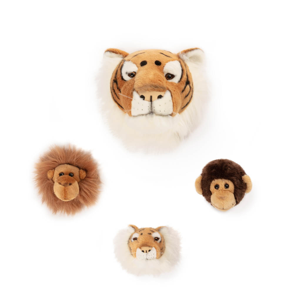 Wild and Soft dierenkoppen mini Jungle set van 3 - Afbeelding 2