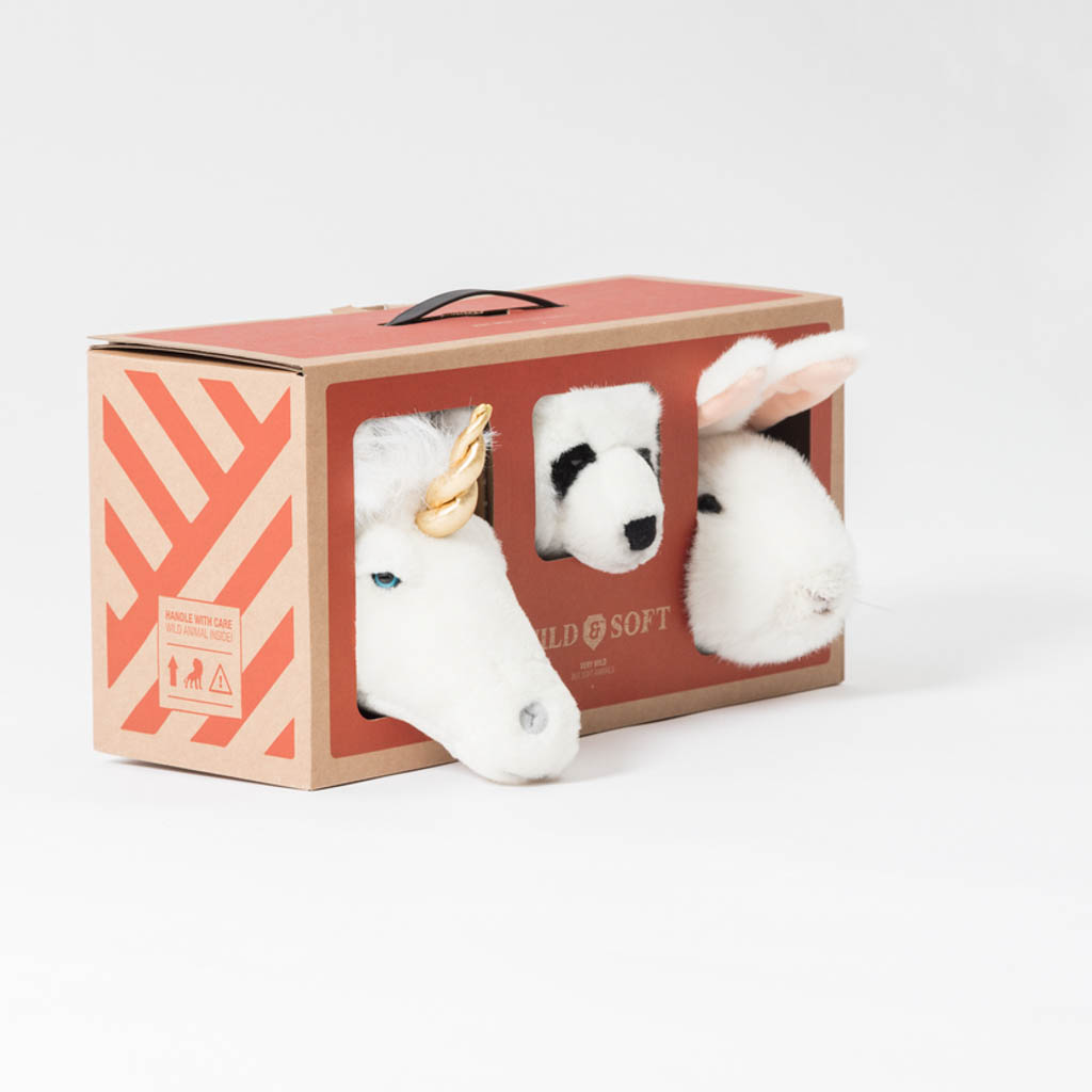 Wild and Soft dierenkoppen mini Lovely set van 3 - Afbeelding 4