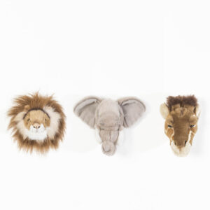 Wild and Soft dierenkoppen mini Safari set van 3