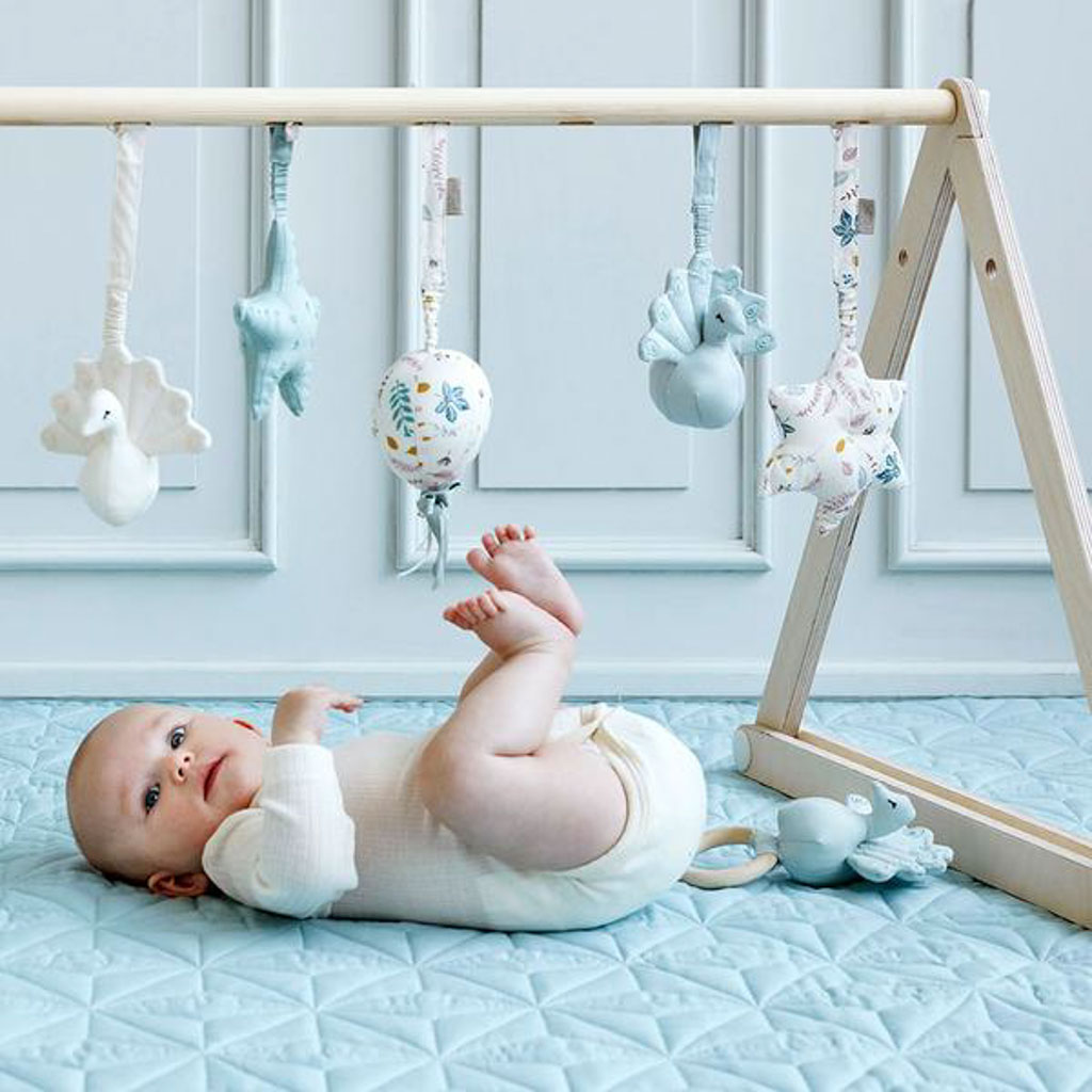 Cam Cam babygym speeltje pauw - blauw - Afbeelding 3