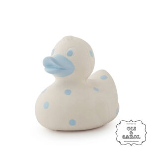 Badeend blauwe stip