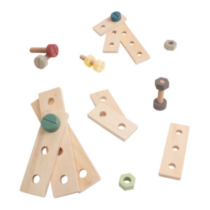 Sebra constructie speelgoed 21-delig - warm grey