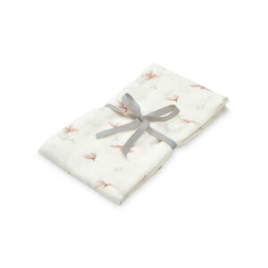 Cam Cam hydrofiele doek XL met print - 120x120 - windflower cream