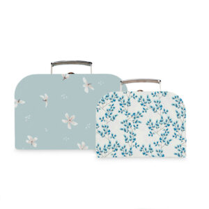 Cam Cam kinderkoffertjes set van 2 windflower blue en fiori