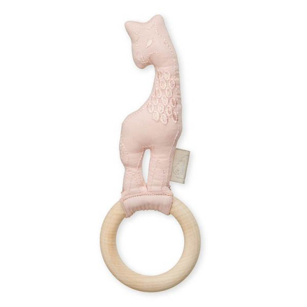 Cam Cam rammelaar en bijtring giraf - roze