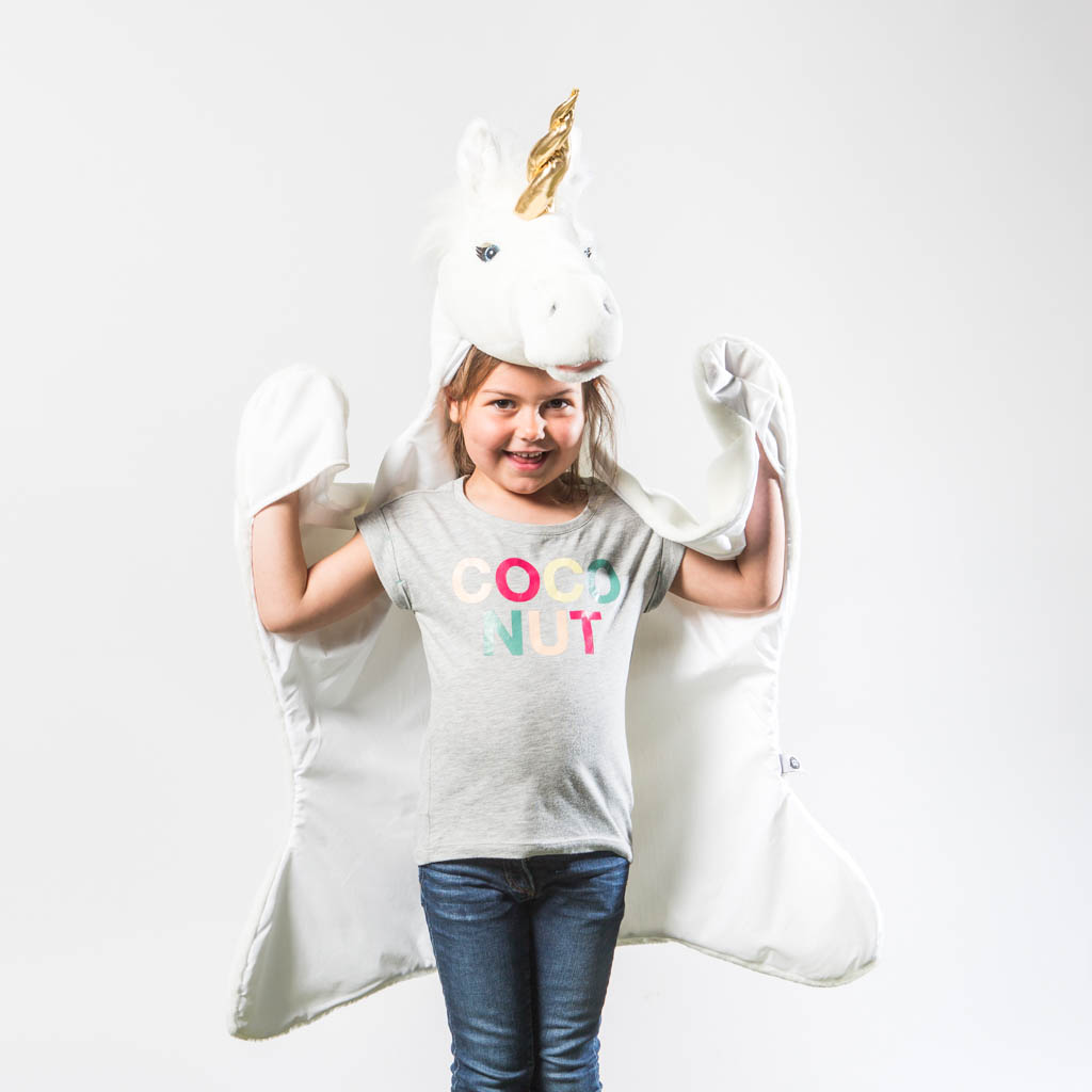 Wild and Soft verkleedkleding dierenpak eenhoorn - Afbeelding 4