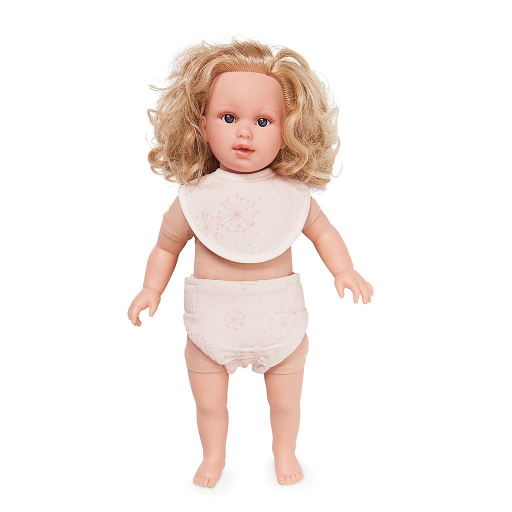 Cam Cam poppenluier en slabbetje - dandelion rose - Afbeelding 2