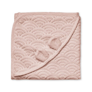 Cam Cam badcape met oortjes - 80x80cm - dusty rose