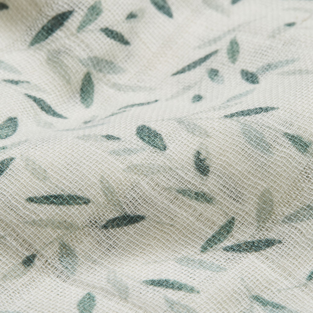 Cam Cam hydrofiele doeken set van twee 70x70 - green leaves - Afbeelding 2