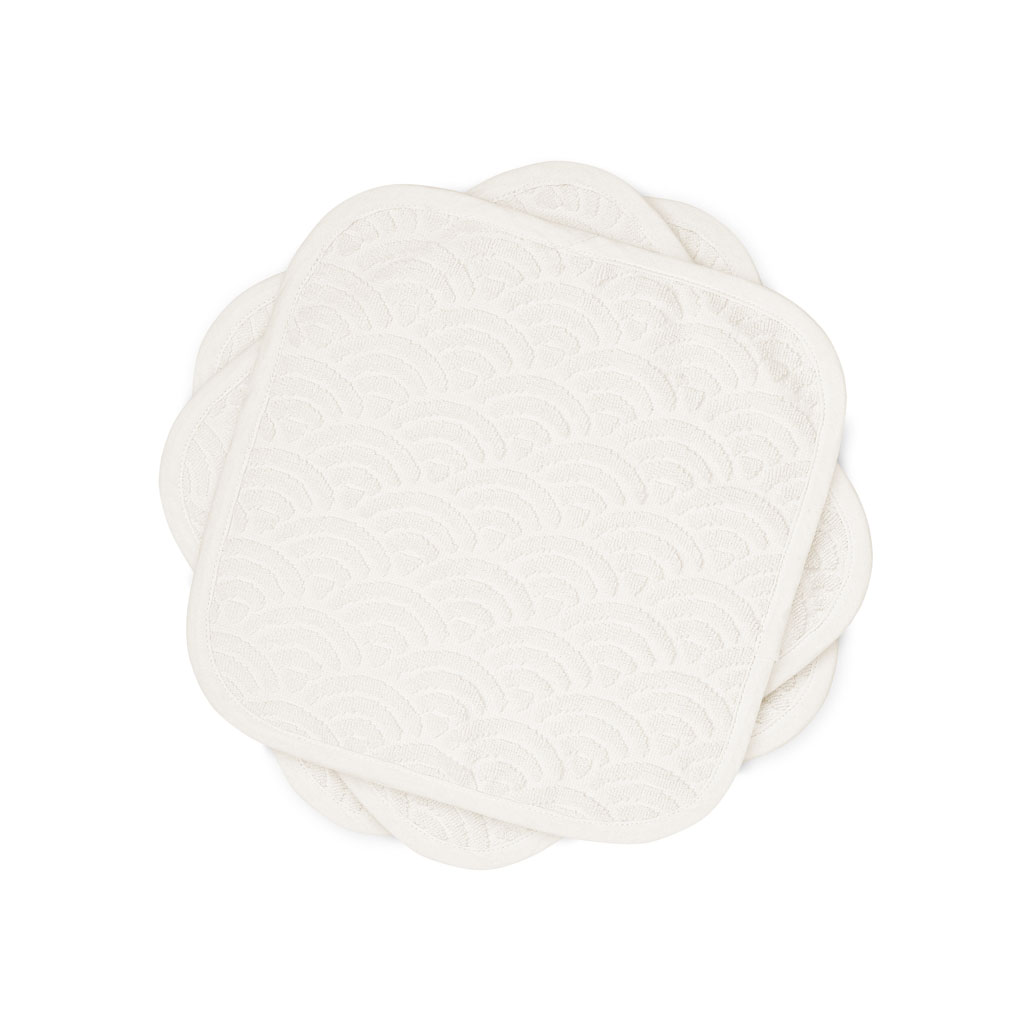 Cam Cam spuugdoekjes set van drie - off-white