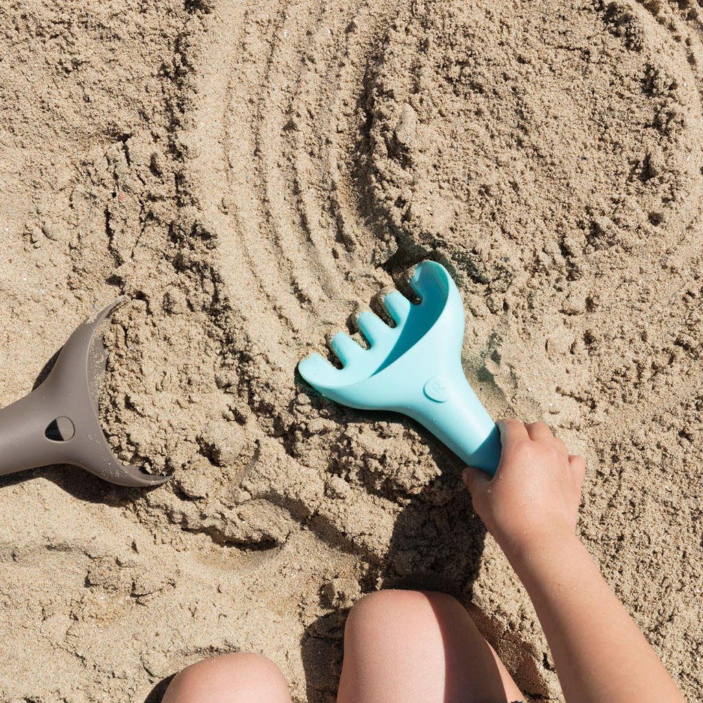 Quut strandset schep en hark - roze - Afbeelding 3