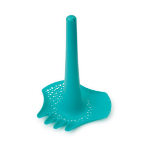 Quut kinderschep met zeef en hark - turquoise