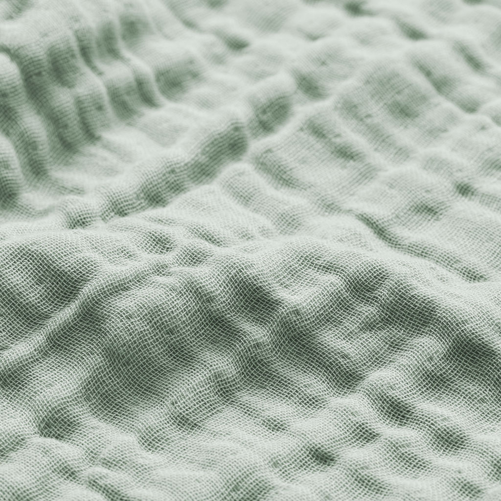 Cam Cam hydrofiele doeken set van drie 70x70 - green leaves,dusty green,grey - Afbeelding 3