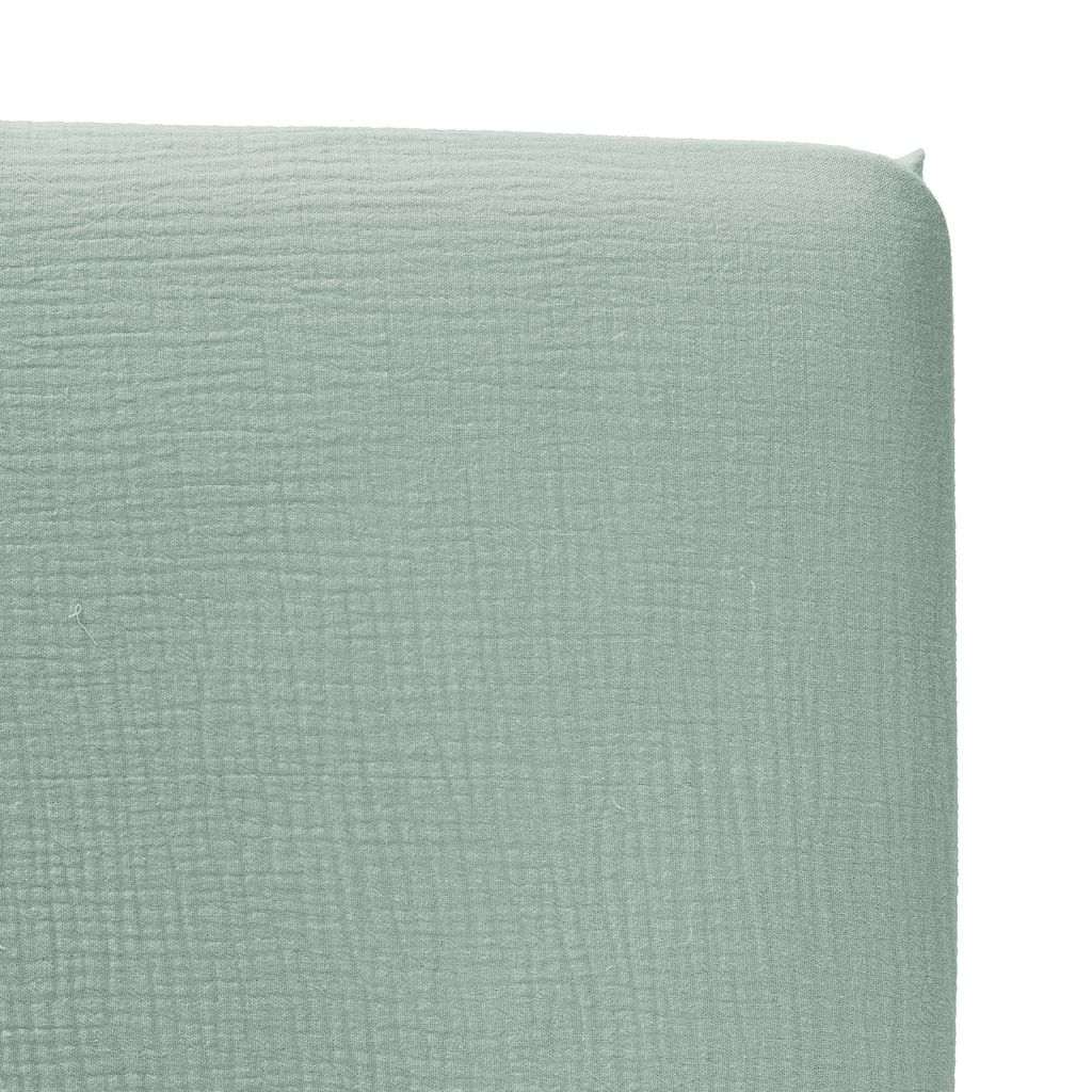 Cottonbaby hoeslaken ledikant soft 60x120 - oudgroen