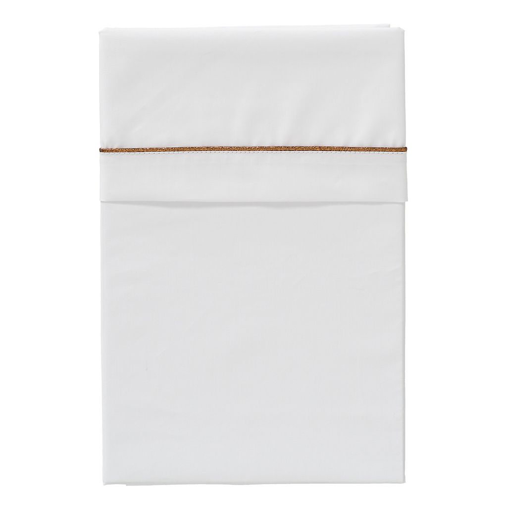 Cottonbaby wieglaken wit biesje 75x90 - koper