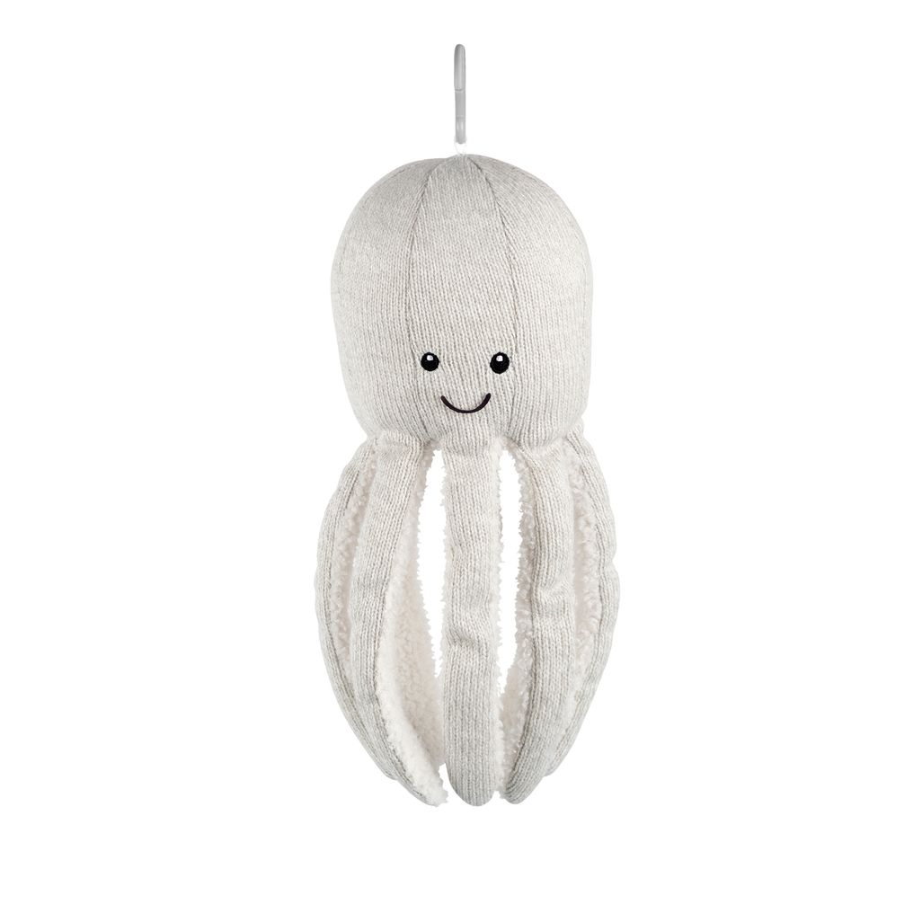 Flow Amsterdam knuffel met muziek octopus - grijs - Afbeelding 2