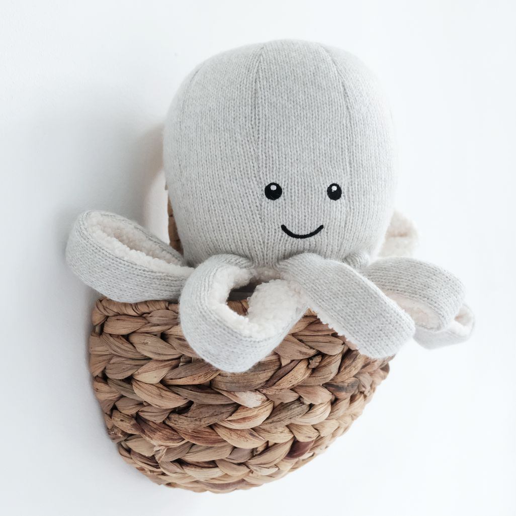 Flow Amsterdam knuffel met muziek octopus - grijs - Afbeelding 5