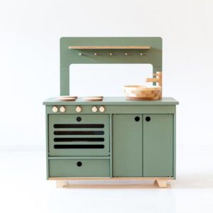 Midmini speelgoed keuken van hout - groen