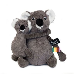 Koala knuffel met baby- grijs