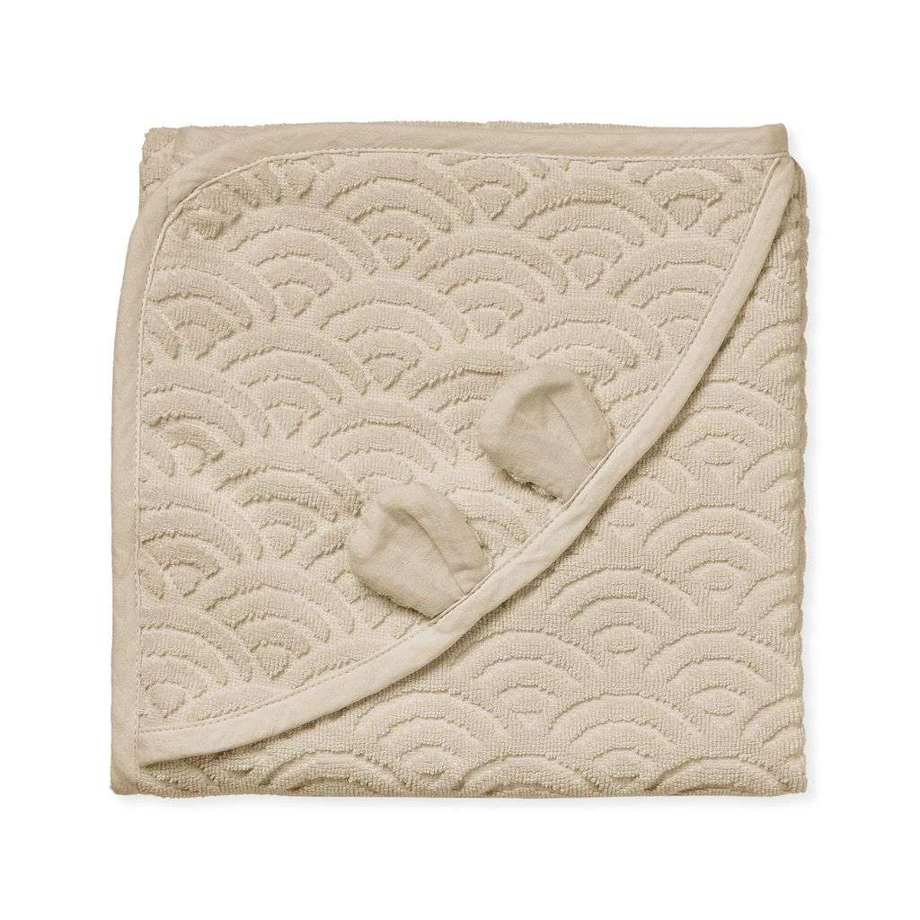 Cam Cam badcape met oortjes - 80x80cm / almond