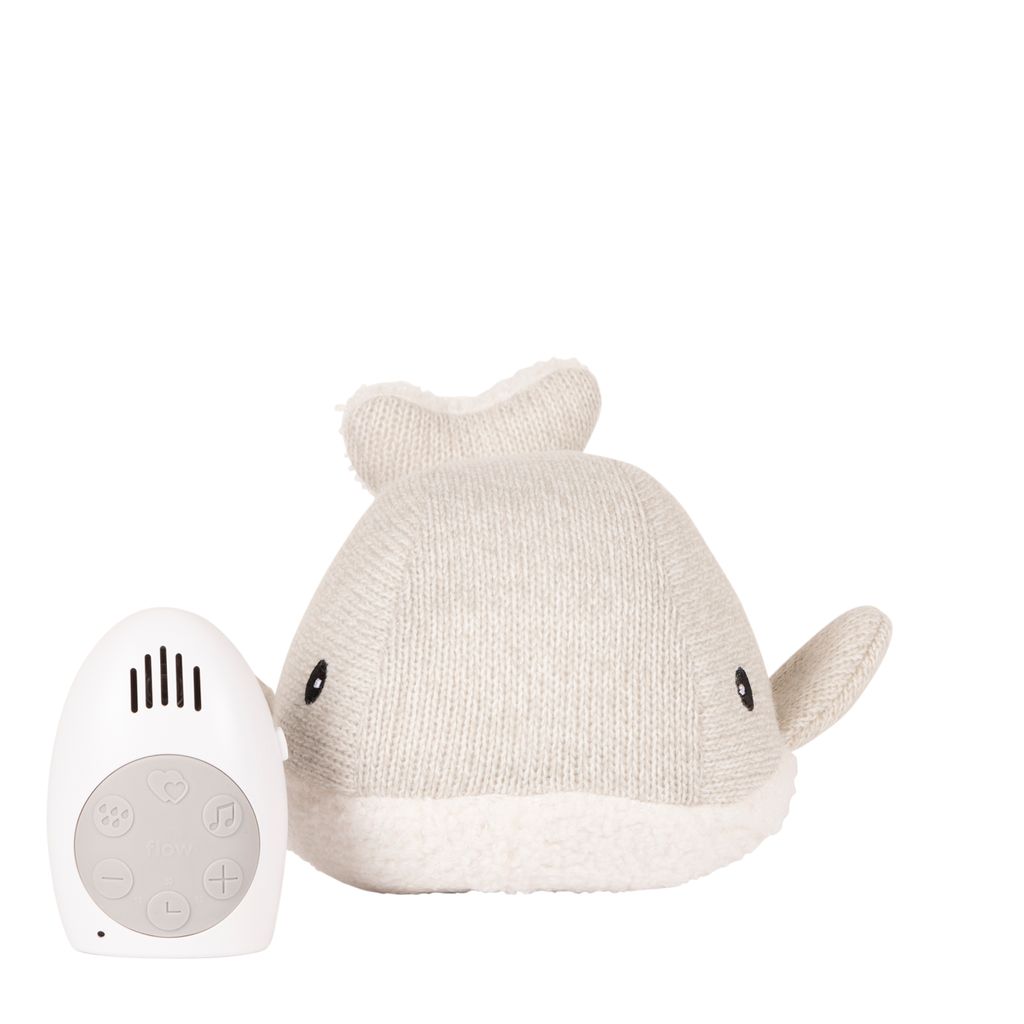 Flow Amsterdam knuffel met hartslag walvis - grijs