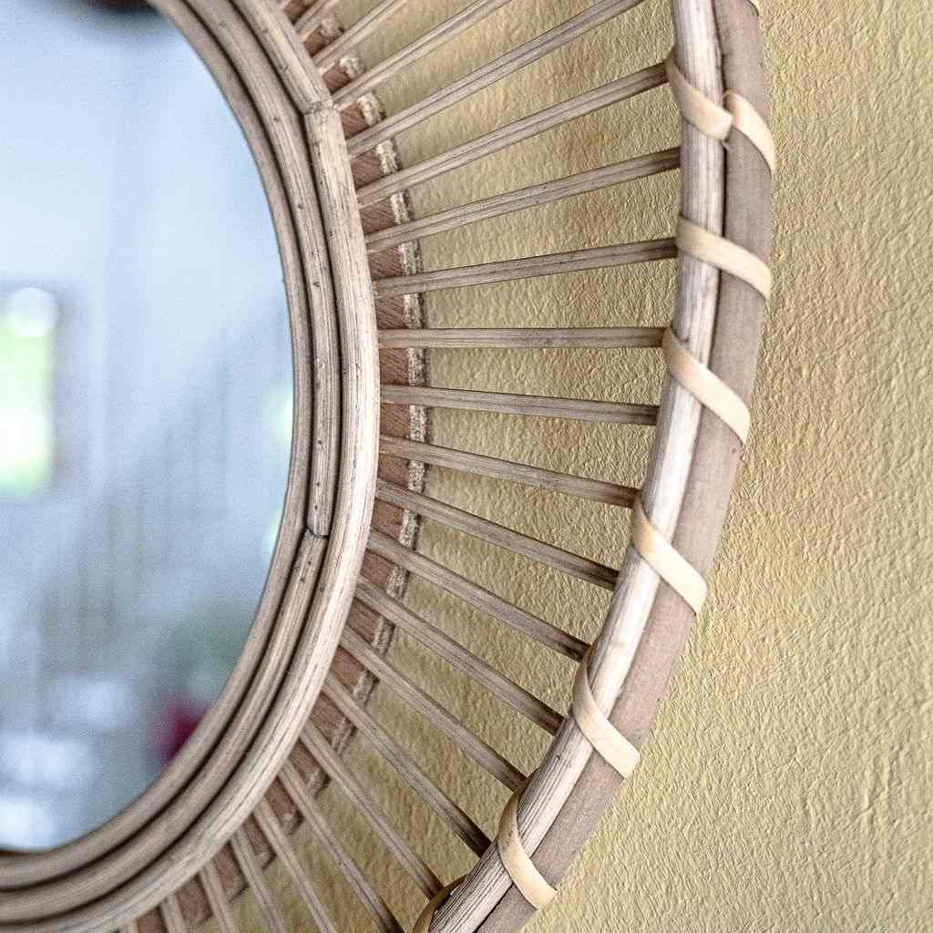 Kidsdepot bamboe spiegel rond Miles - naturel - Afbeelding 3