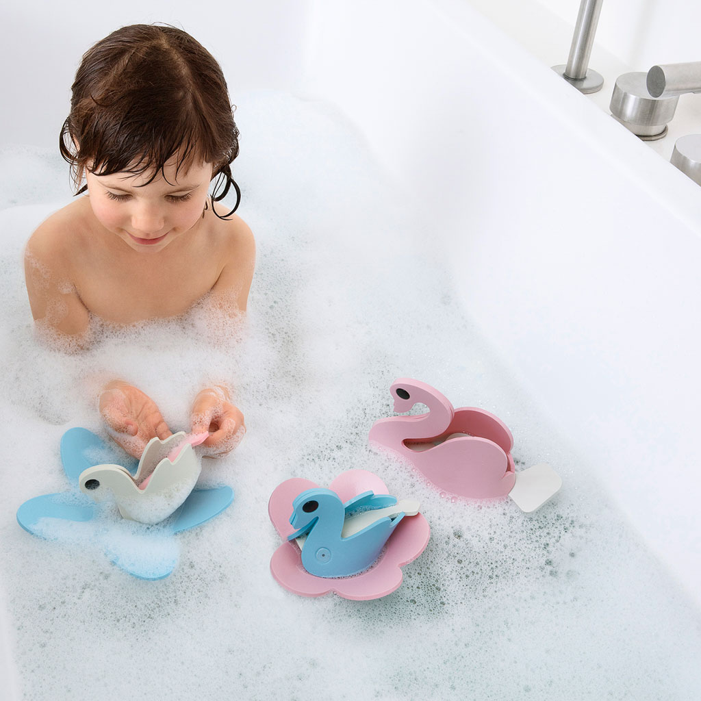 Quut diy badspeeltjes - zwaan - 9- delig - Afbeelding 5