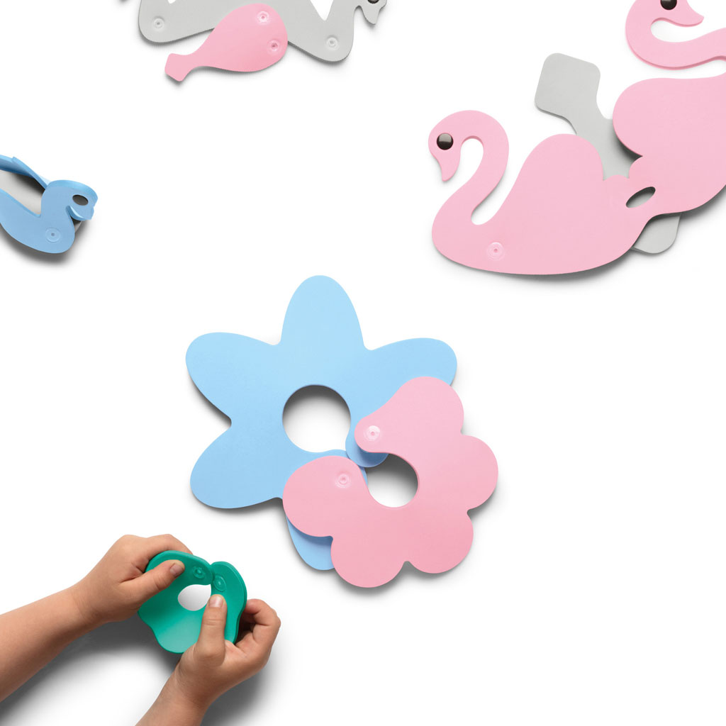Quut diy badspeeltjes - zwaan - 9- delig - Afbeelding 6