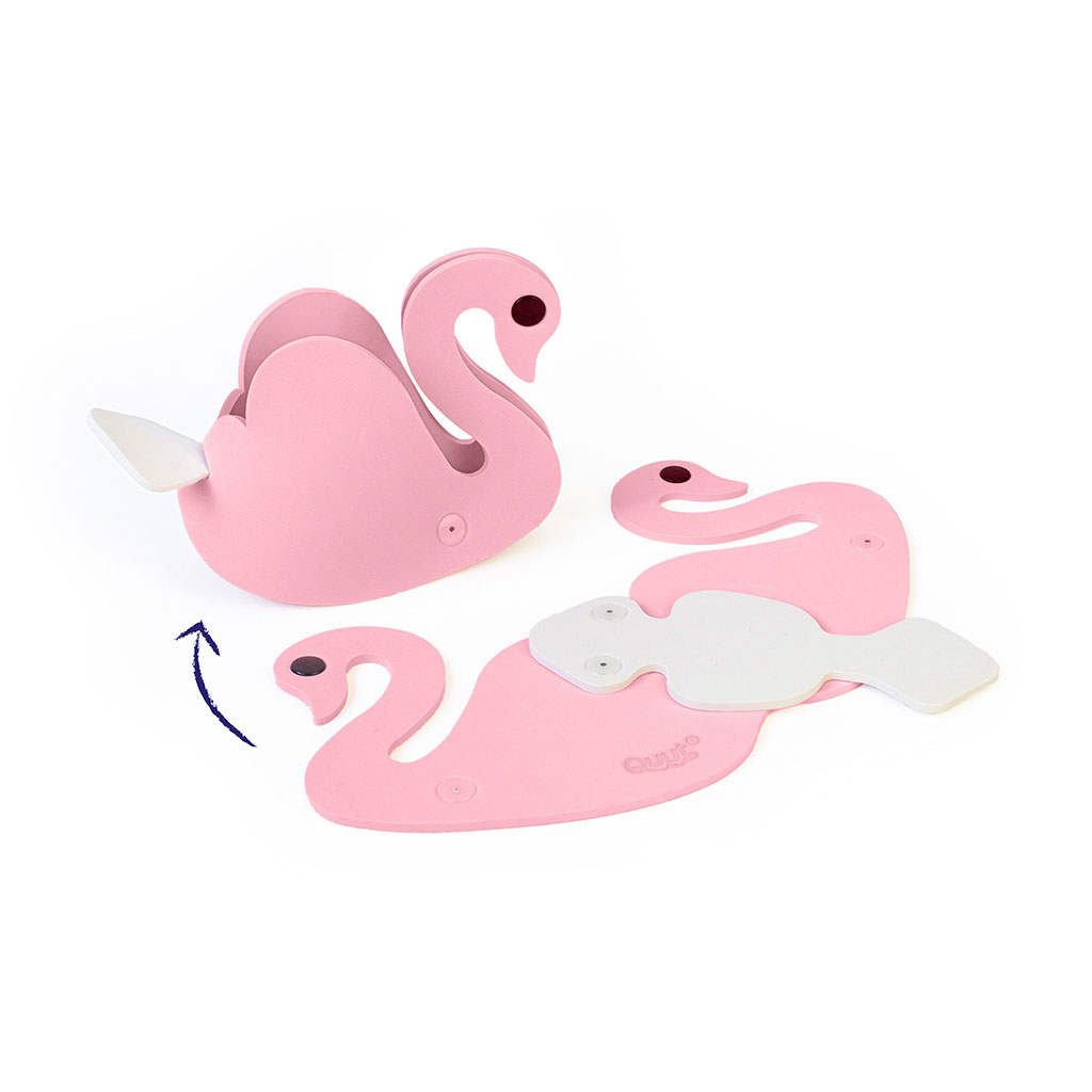 Quut diy badspeeltjes - zwaan - 9- delig - Afbeelding 8