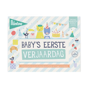 Milestone fotokaarten - baby's eerste verjaardag