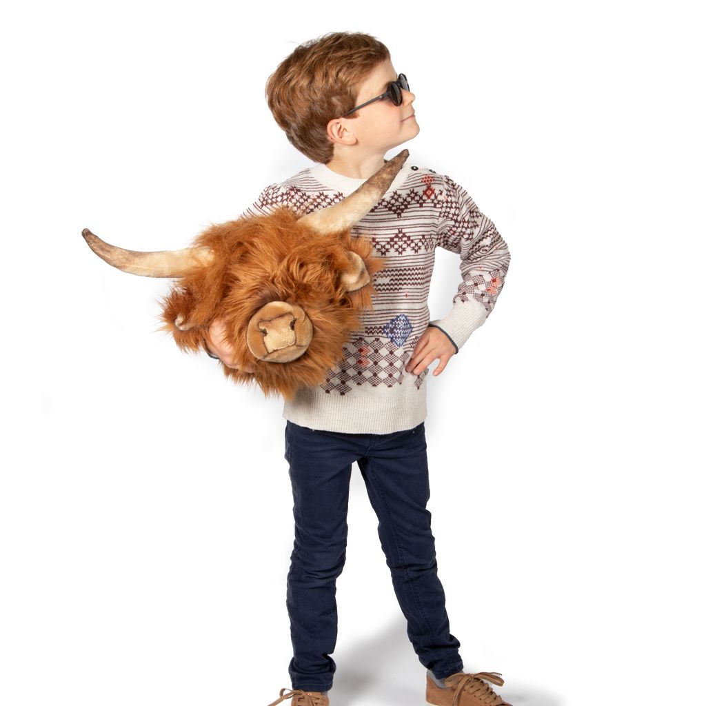 Wild and Soft dierenkop Schotse hooglander - Afbeelding 3