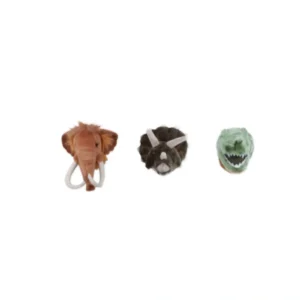 Wild and Soft dierenkoppen mini Dino's en Mammoet
