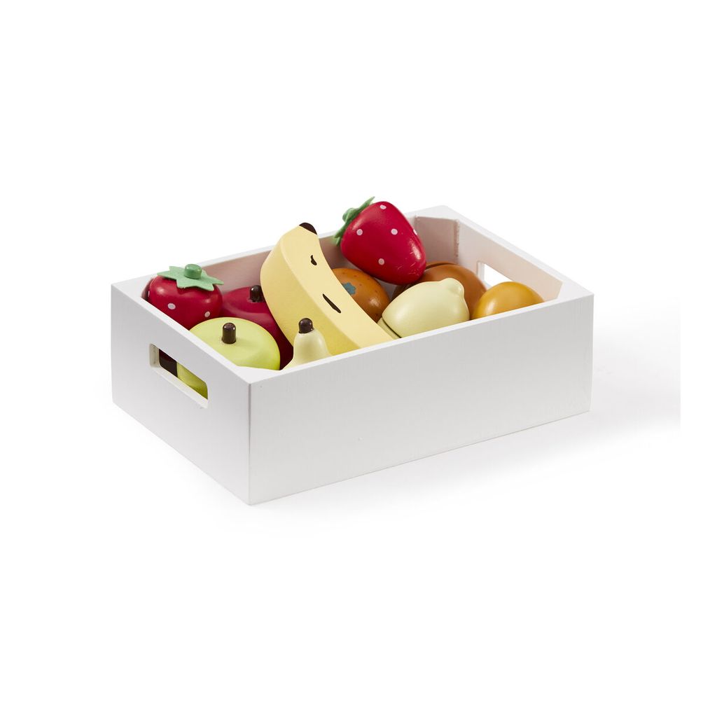 Kid's Concept speelgoed boodschappen fruit in houten kist
