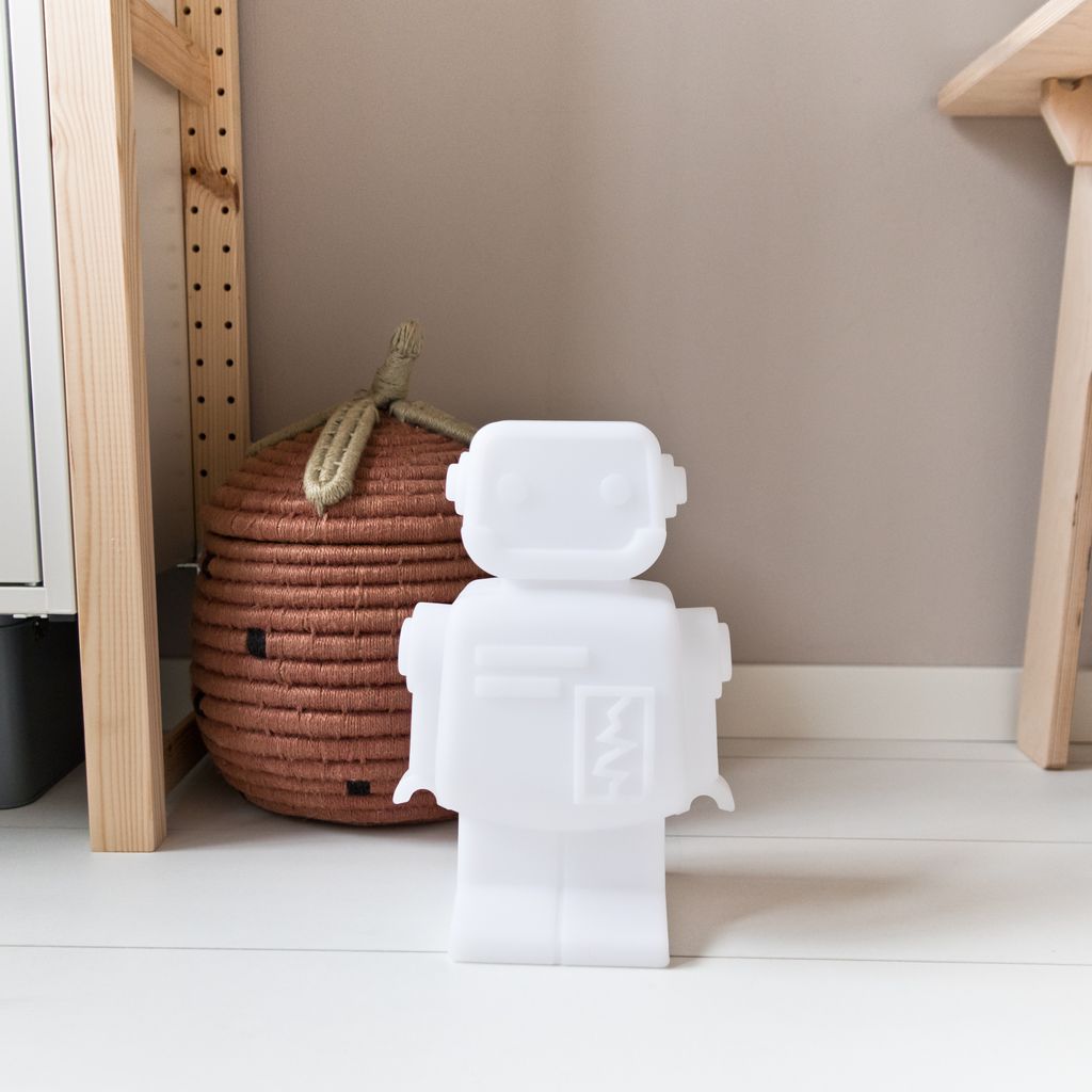 Flow Amsterdam oplaadbaar led nachtlampje robot - wit - Afbeelding 10