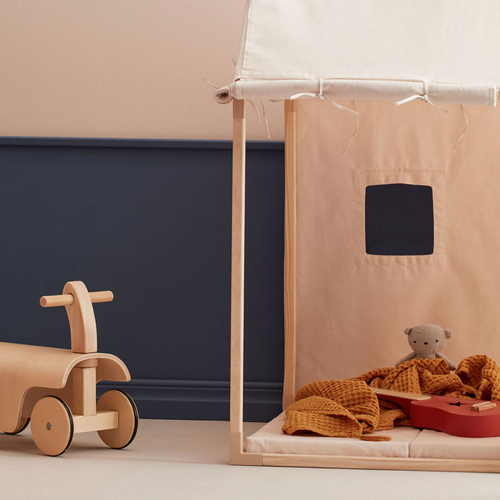 Kid's Concept opvouwbare speelmat 75x105x5 - creme wit - Afbeelding 3