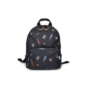 Nuuroo kinderrugzak mini Victor grey print - 2-5 jaar / asphalt