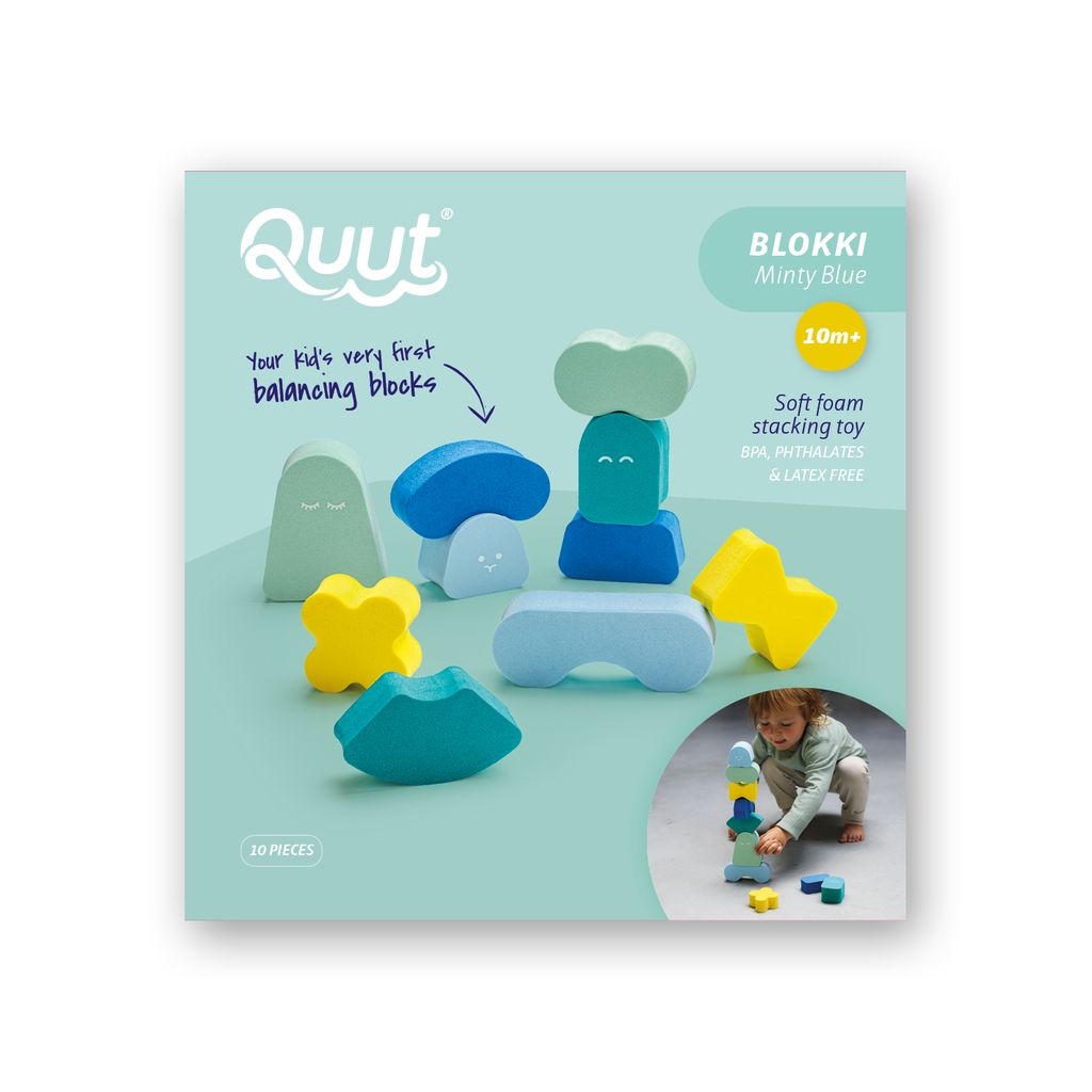 Quut foam blokken speelgoed - blauw