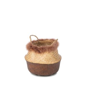 KidsDepot Fera opbergmand zeegras - medium/bruin