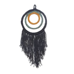 Kidsdepot macramé wandhanger Moya - blauw