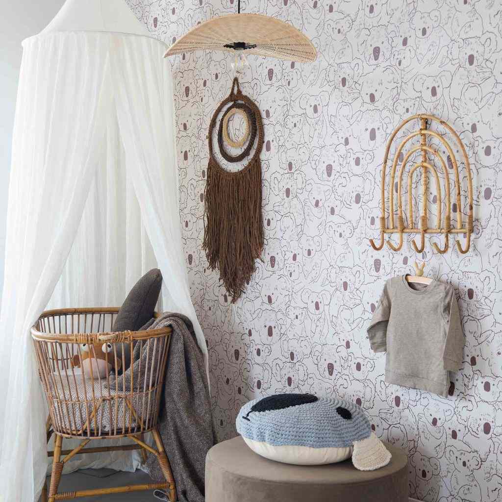 Kidsdepot macramé wandkleed Moya - bruin - Afbeelding 3