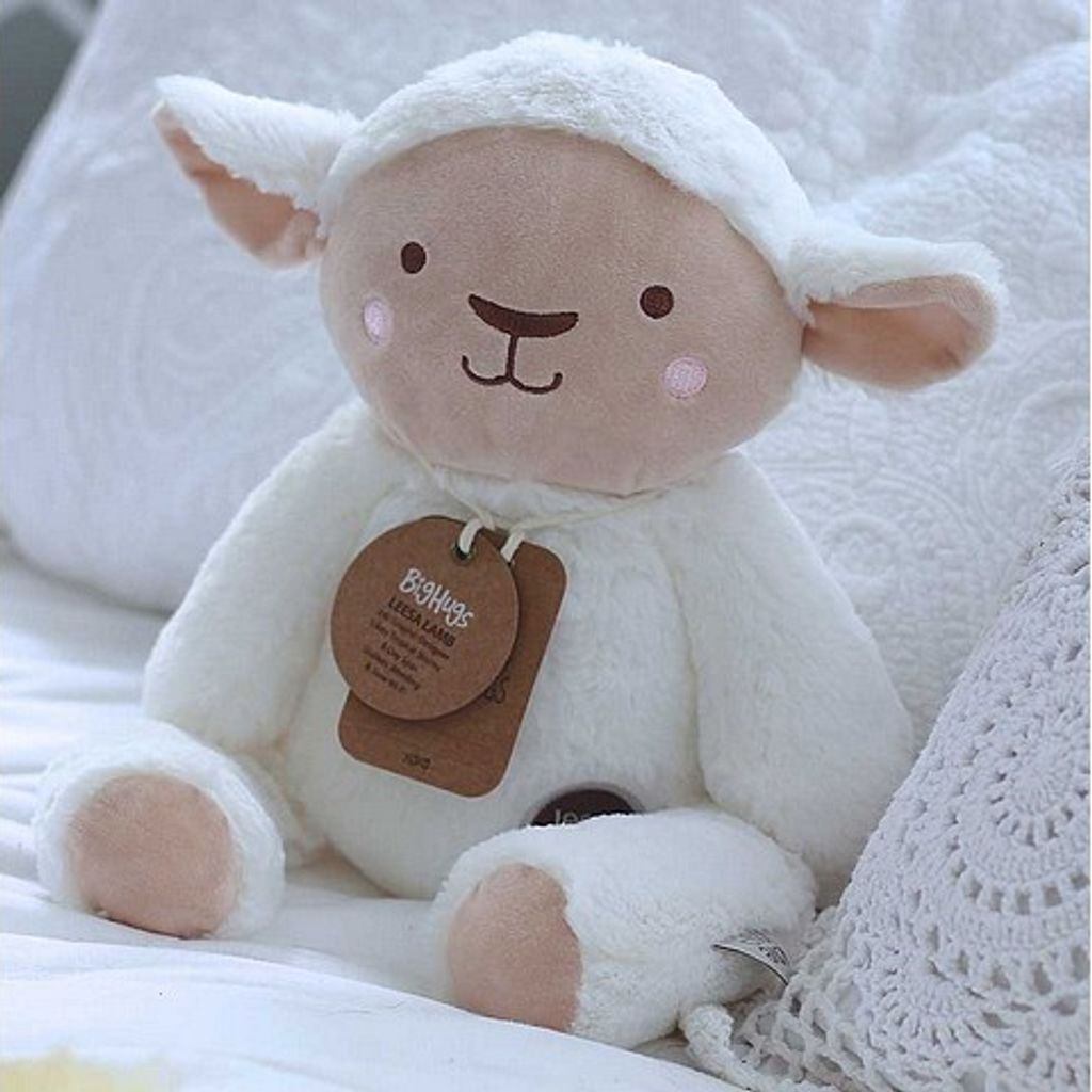 O.B. designs knuffel lammetje Leesa - wit - Afbeelding 2