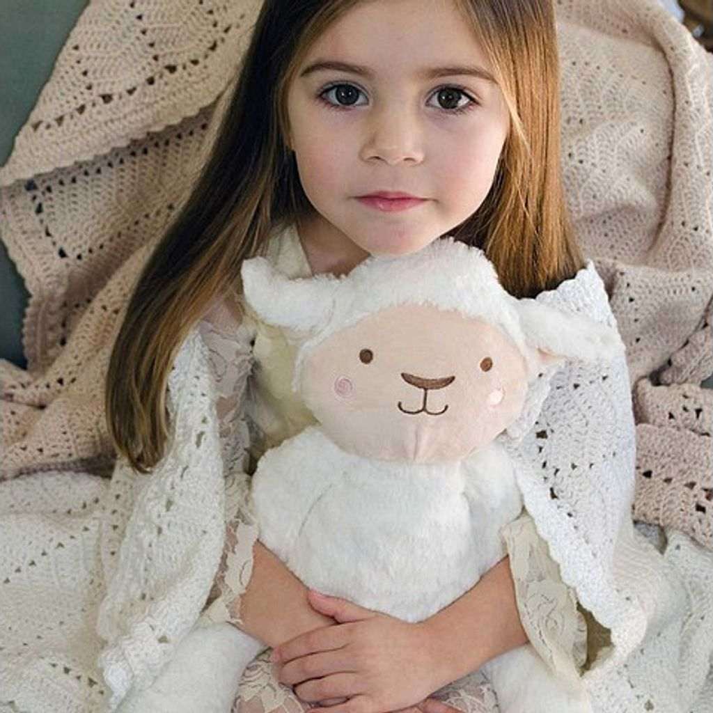 O.B. designs knuffel lammetje Leesa - wit - Afbeelding 4