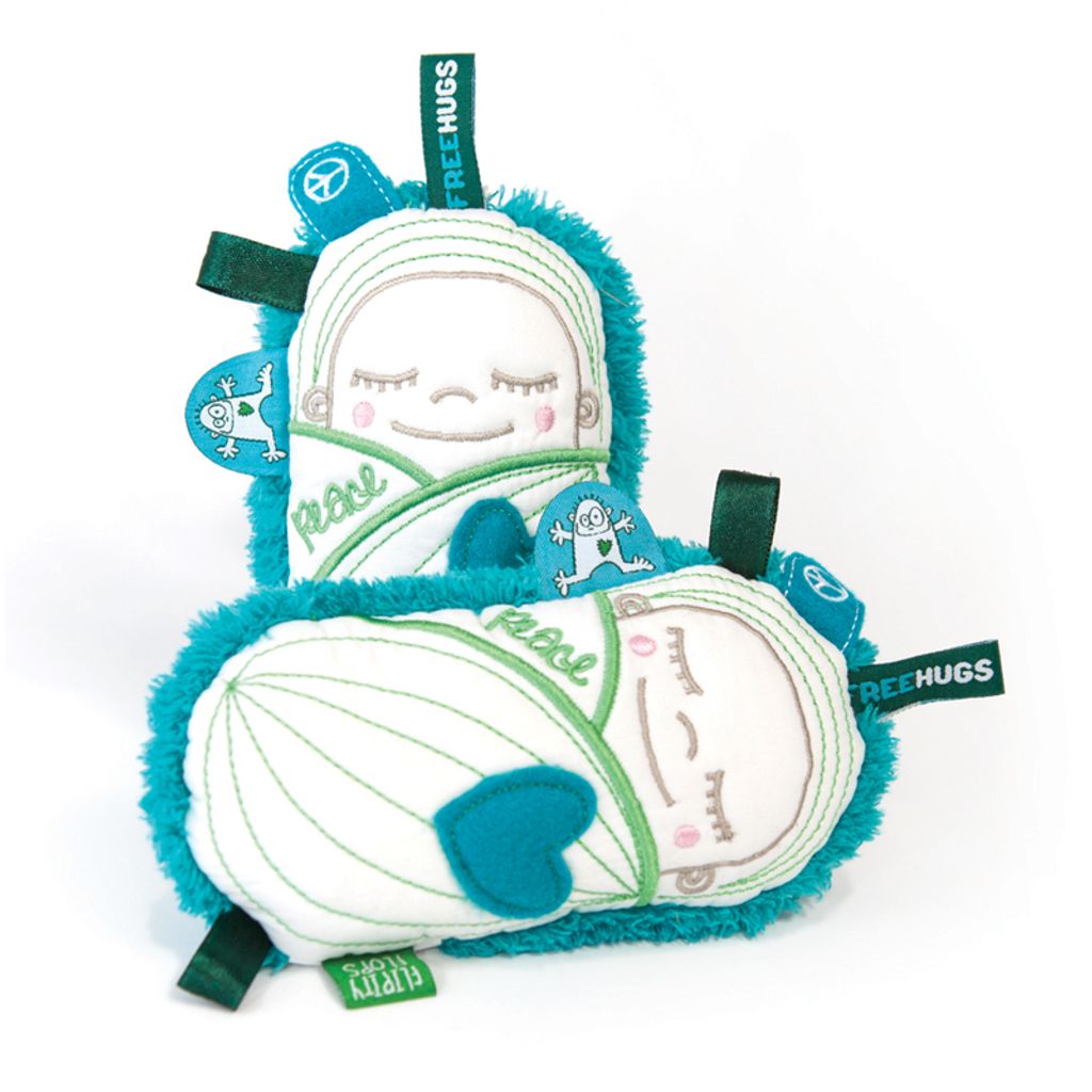O.B. Designs rammelaar flipity flop bup peace - groen - Afbeelding 3