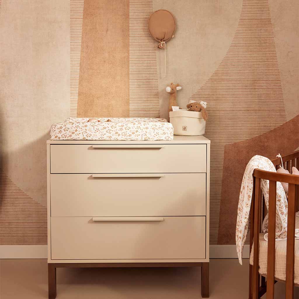 Jollein aankleedkussenhoes jersey 50x70 cm / bloomy - Afbeelding 3