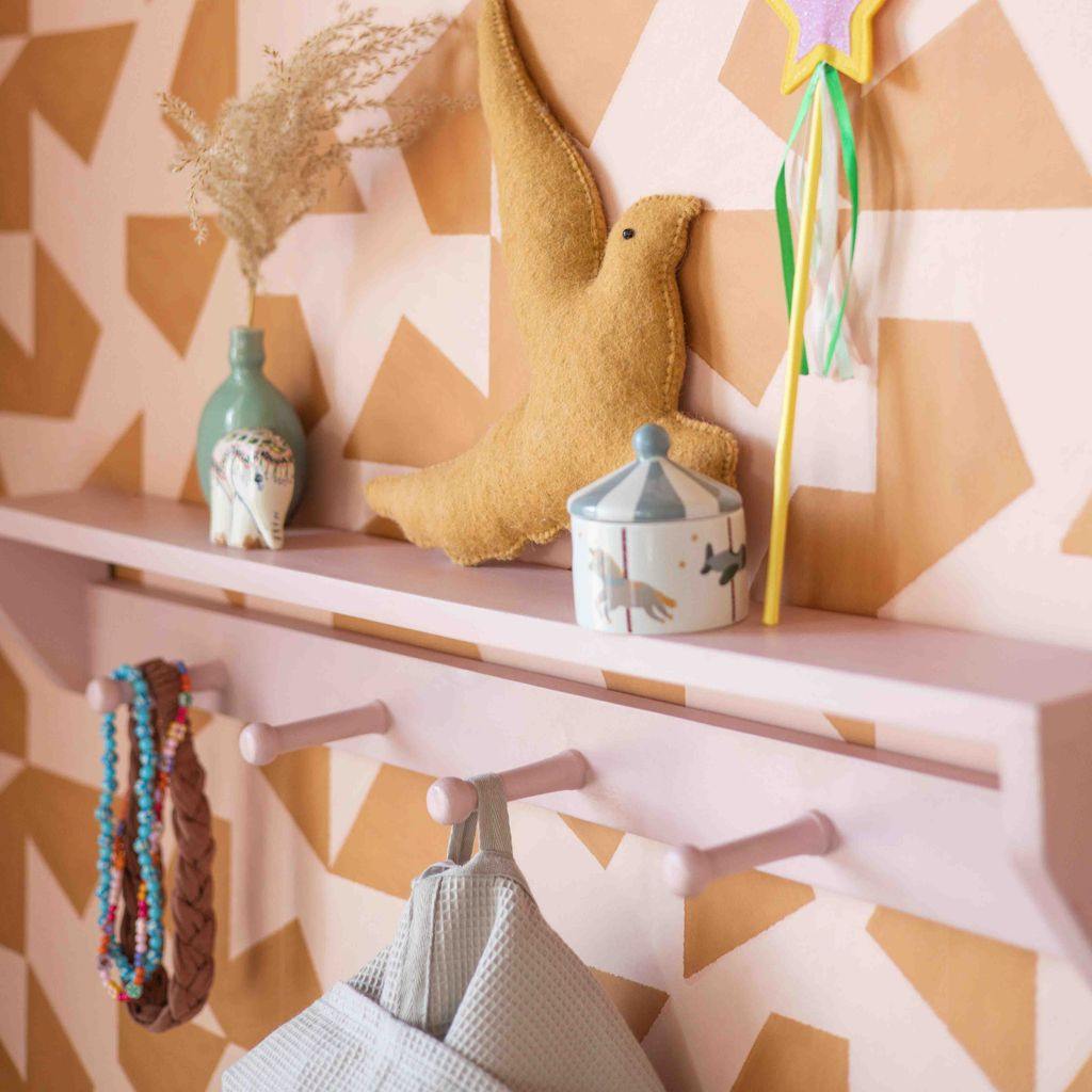 Kidsdepot Houten Kinderkapstok Xenn - roze - Afbeelding 2