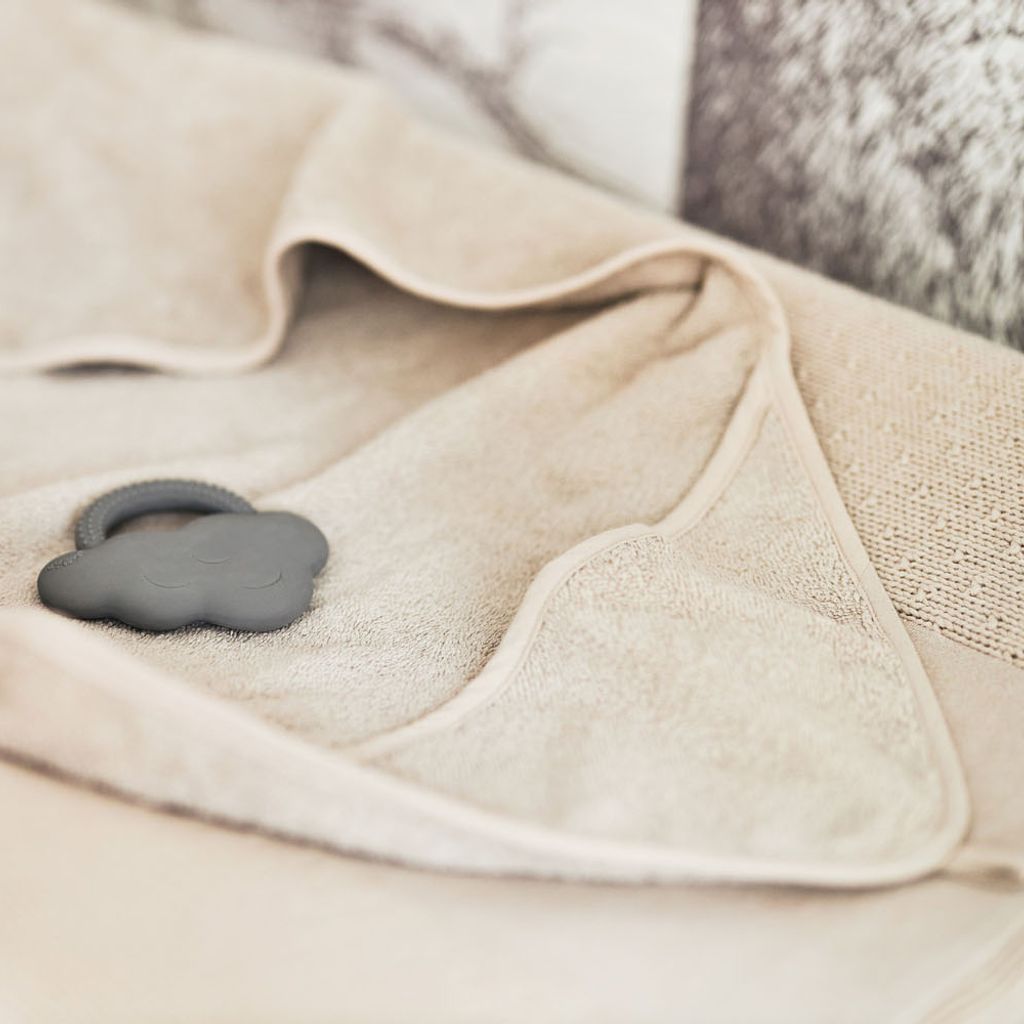 Jollein badcape badstof - 75x75 cm / nougat - Afbeelding 4