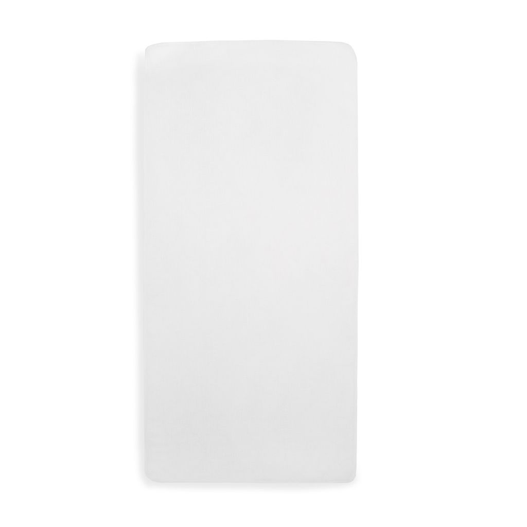 Jollein hoeslaken ledikant katoen 60x120 - wit - Afbeelding 3