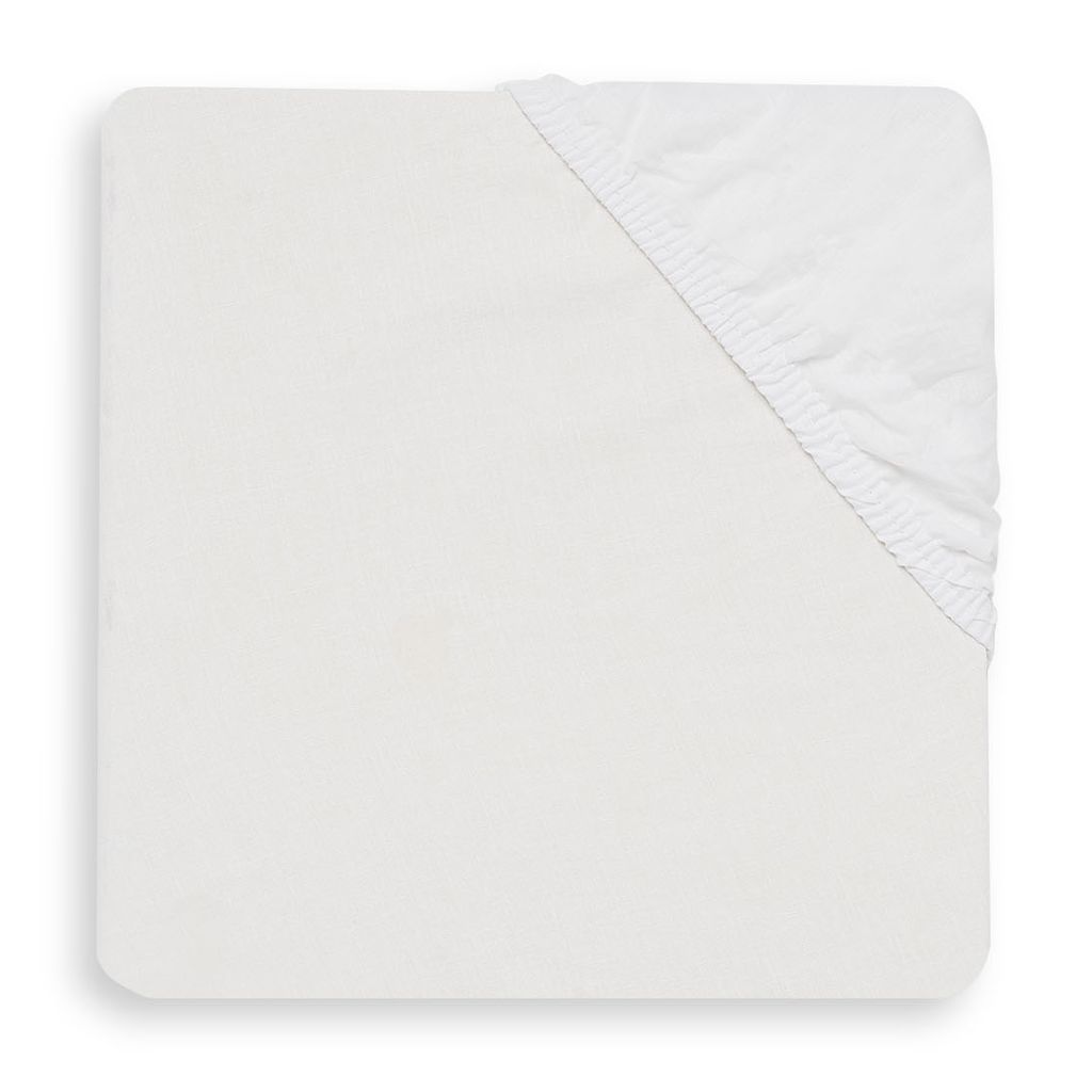Jollein hoeslaken peuterbed 75x150 - wit