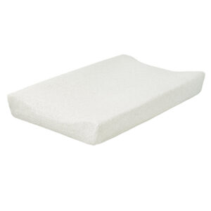 Cottonbaby aankleedkussenhoes sparkle hydrofiel - 48 x 72 cm / wit/taupe